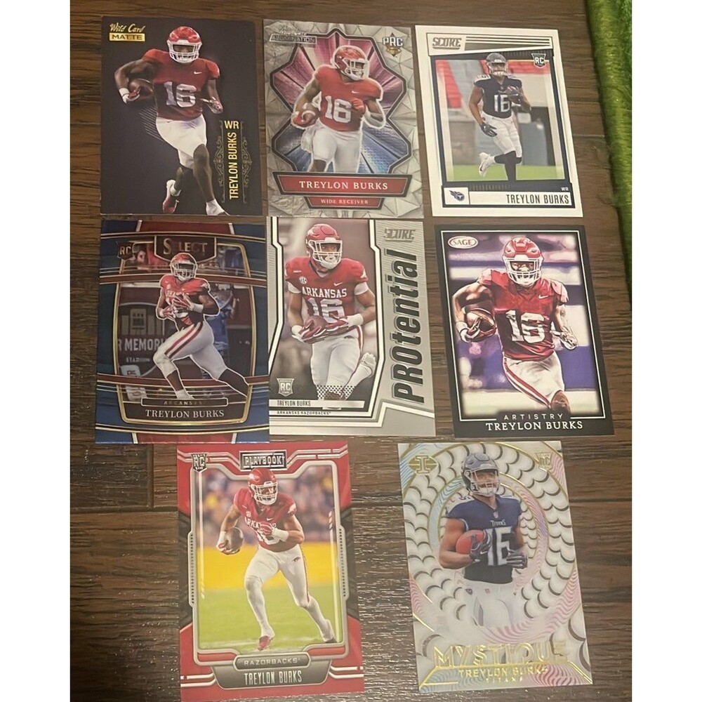 Treylon Burks 8 rookie card lot  ALWAYS OPEN TO OFFERS!!!